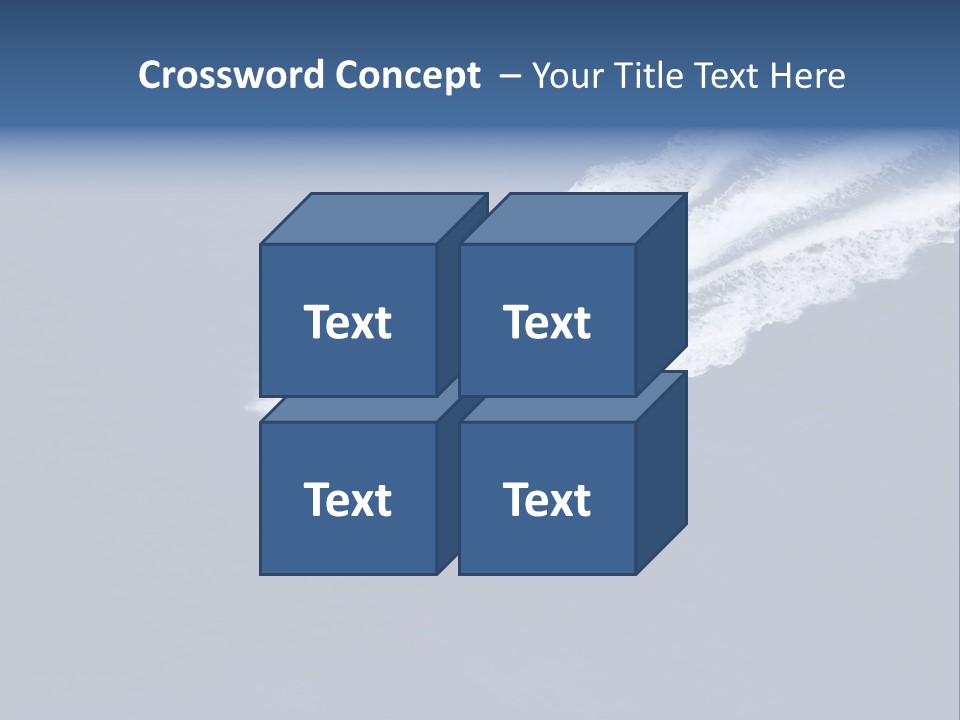 White Boat On The Sea PowerPoint Template