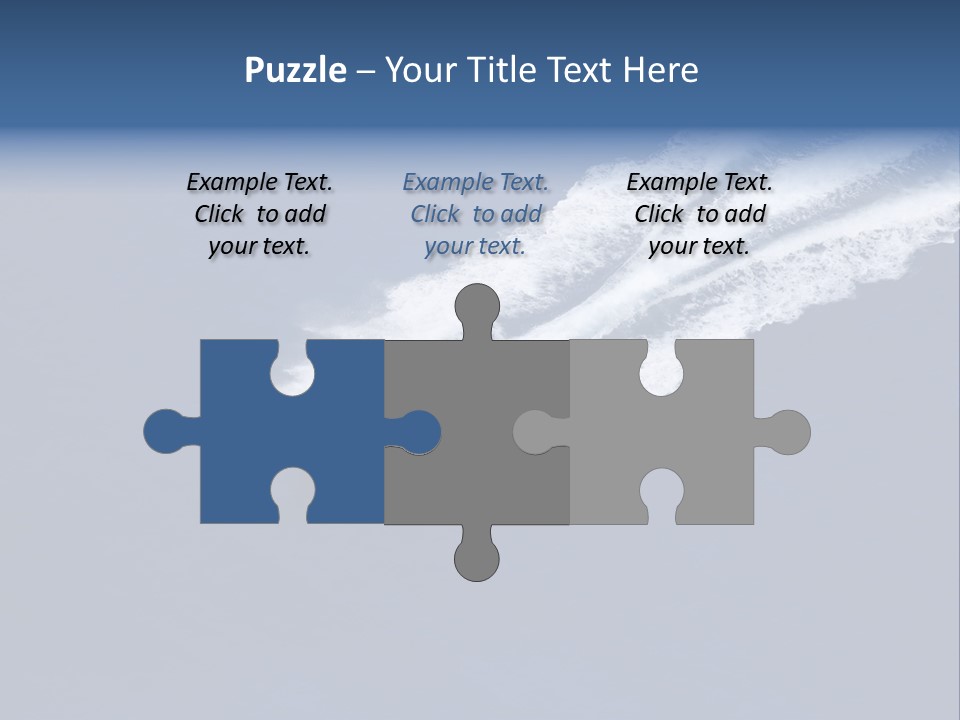 White Boat On The Sea PowerPoint Template