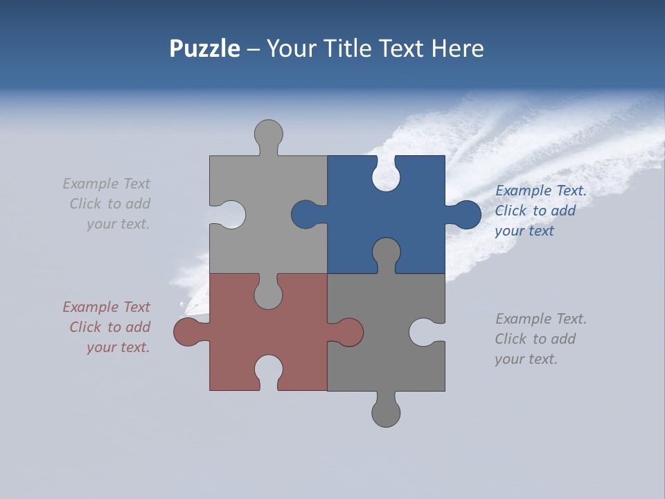 White Boat On The Sea PowerPoint Template