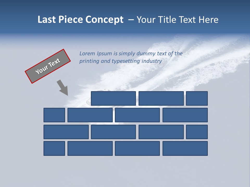 White Boat On The Sea PowerPoint Template