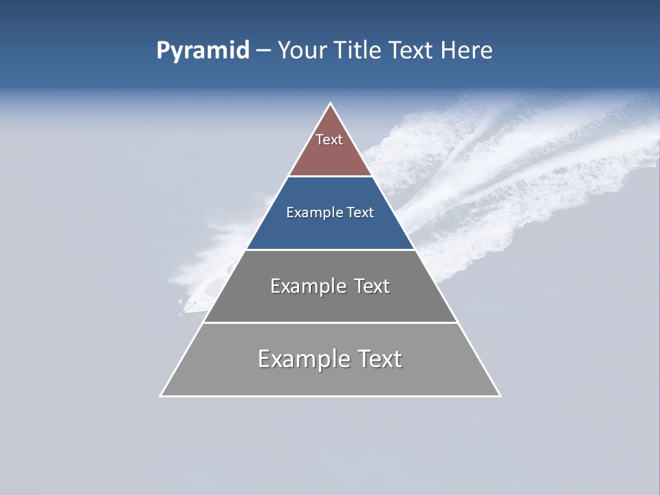 White Boat On The Sea PowerPoint Template