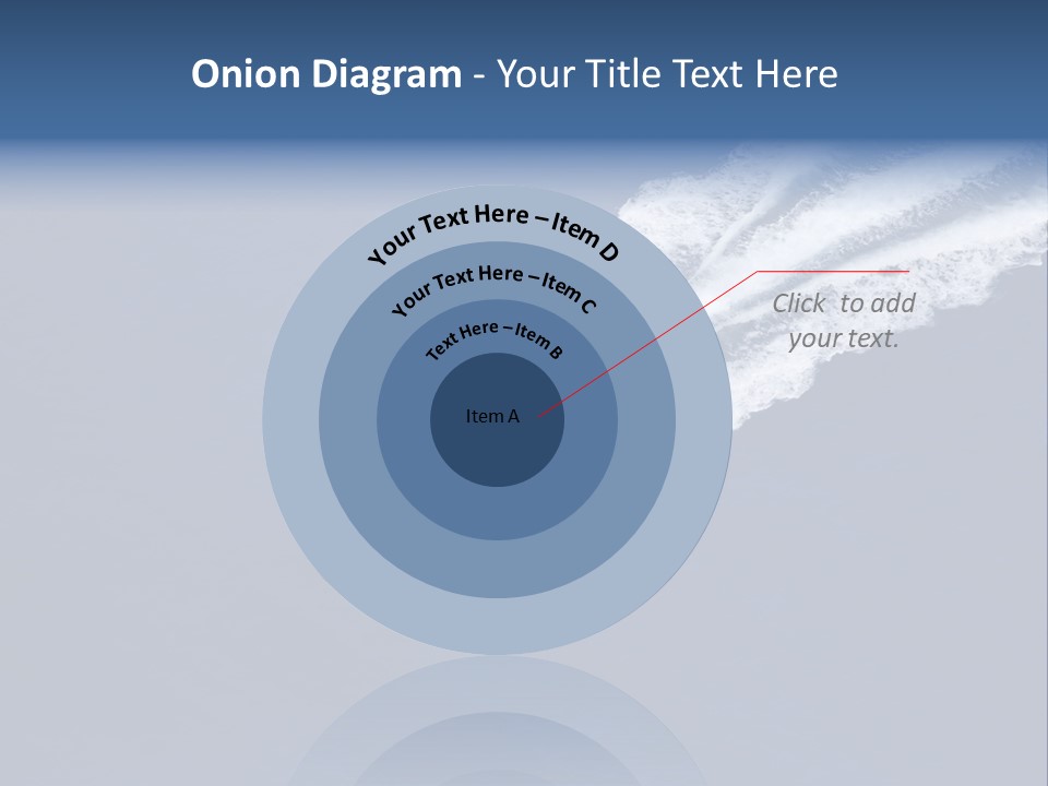 White Boat On The Sea PowerPoint Template