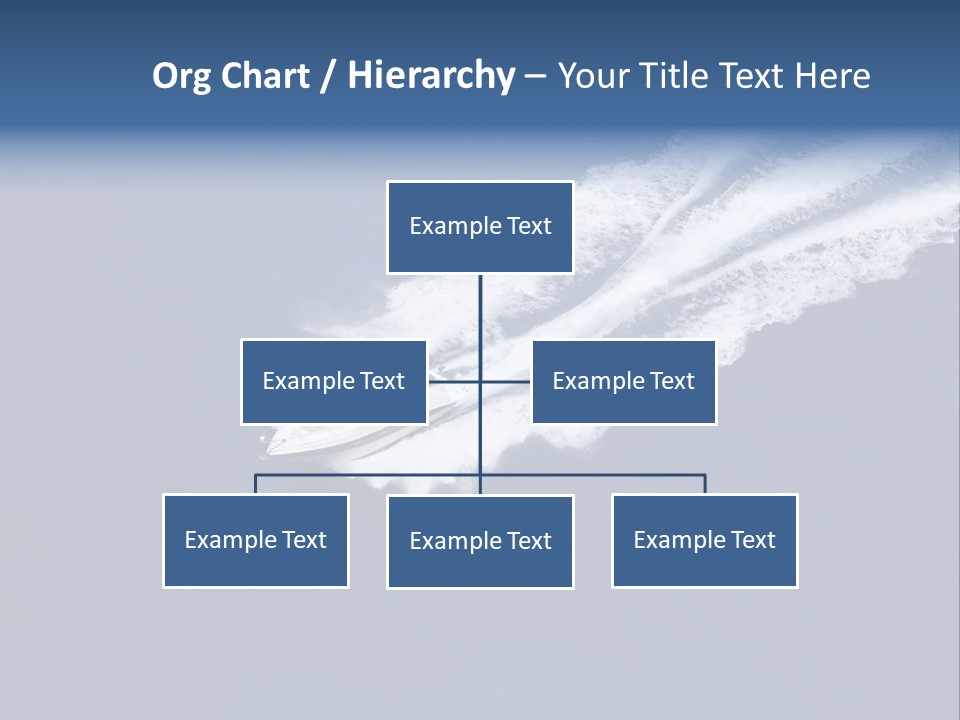 White Boat On The Sea PowerPoint Template