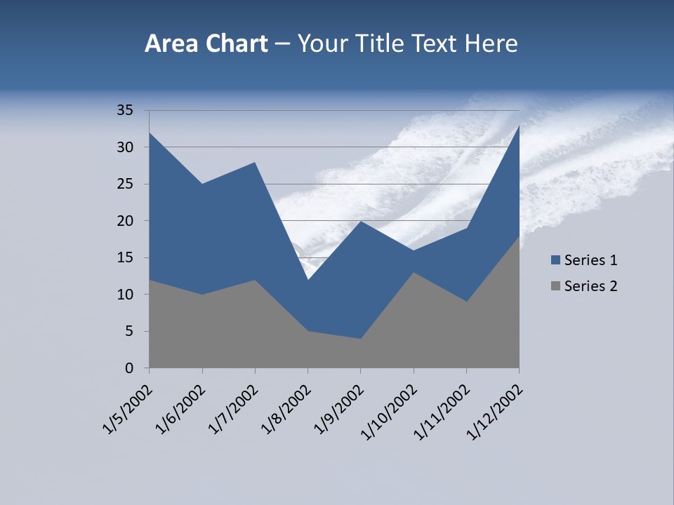 White Boat On The Sea PowerPoint Template