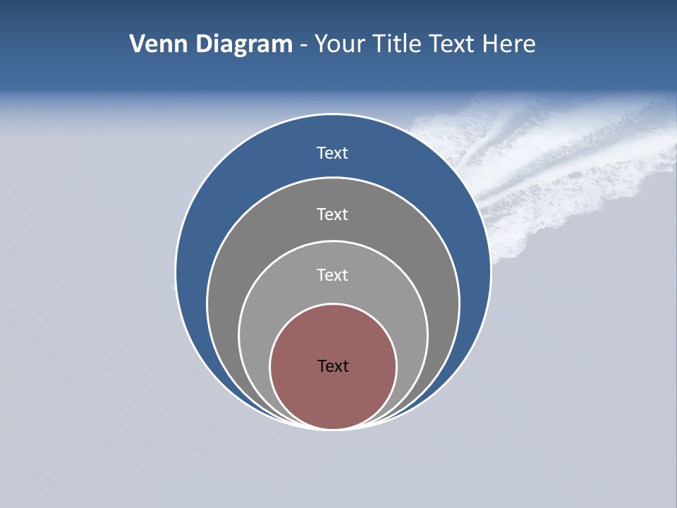 White Boat On The Sea PowerPoint Template