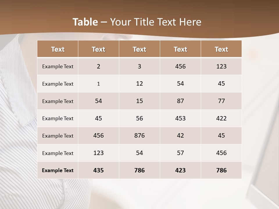 Woman Wearing Headphones In Computer Room Typing And Smiling PowerPoint Template