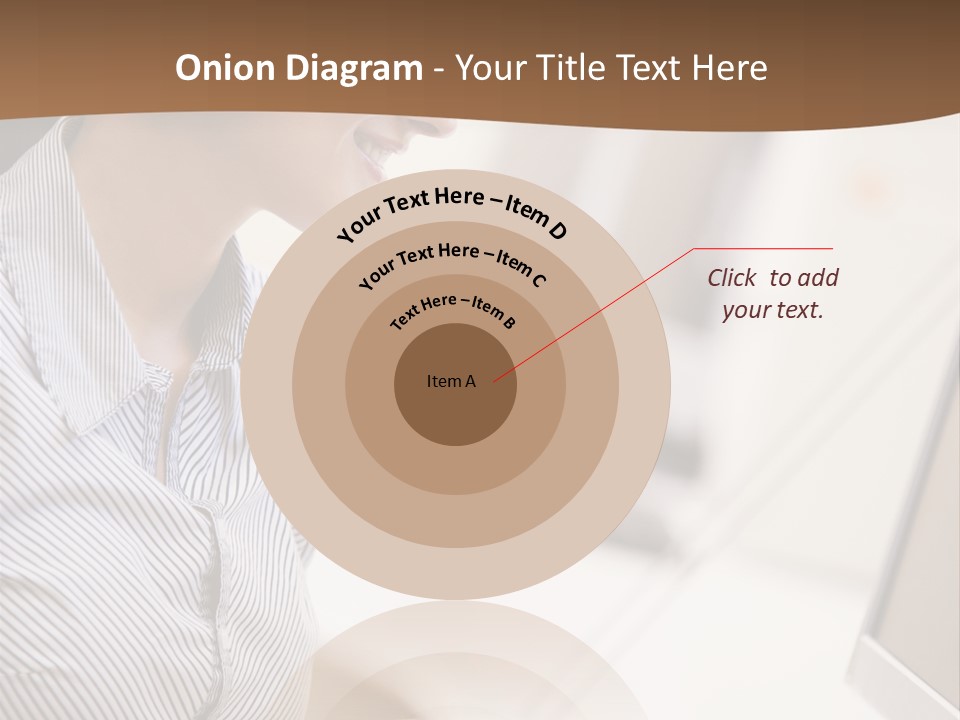 Woman Wearing Headphones In Computer Room Typing And Smiling PowerPoint Template