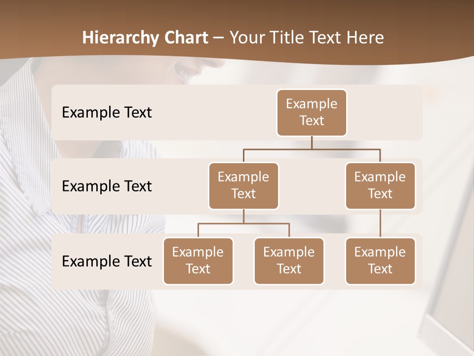 Woman Wearing Headphones In Computer Room Typing And Smiling PowerPoint Template