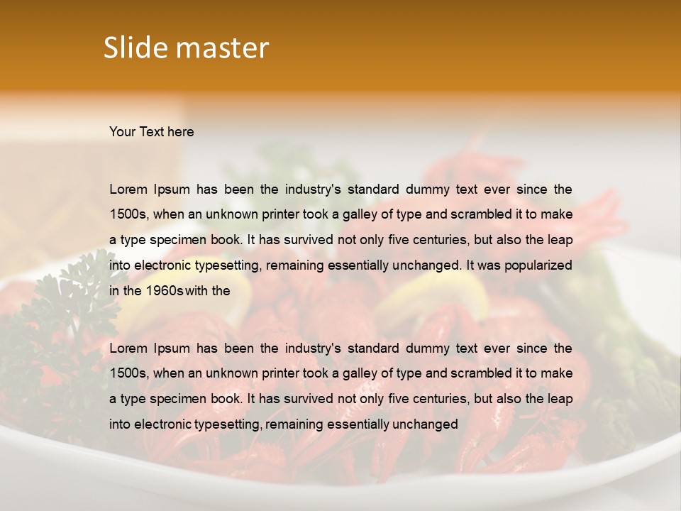 Crawfish And Beer PowerPoint Template