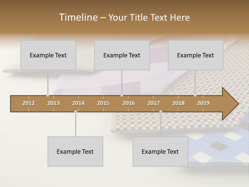 Close Up Neck Ties Showing Silk Pattern On Rich Cloth PowerPoint Template