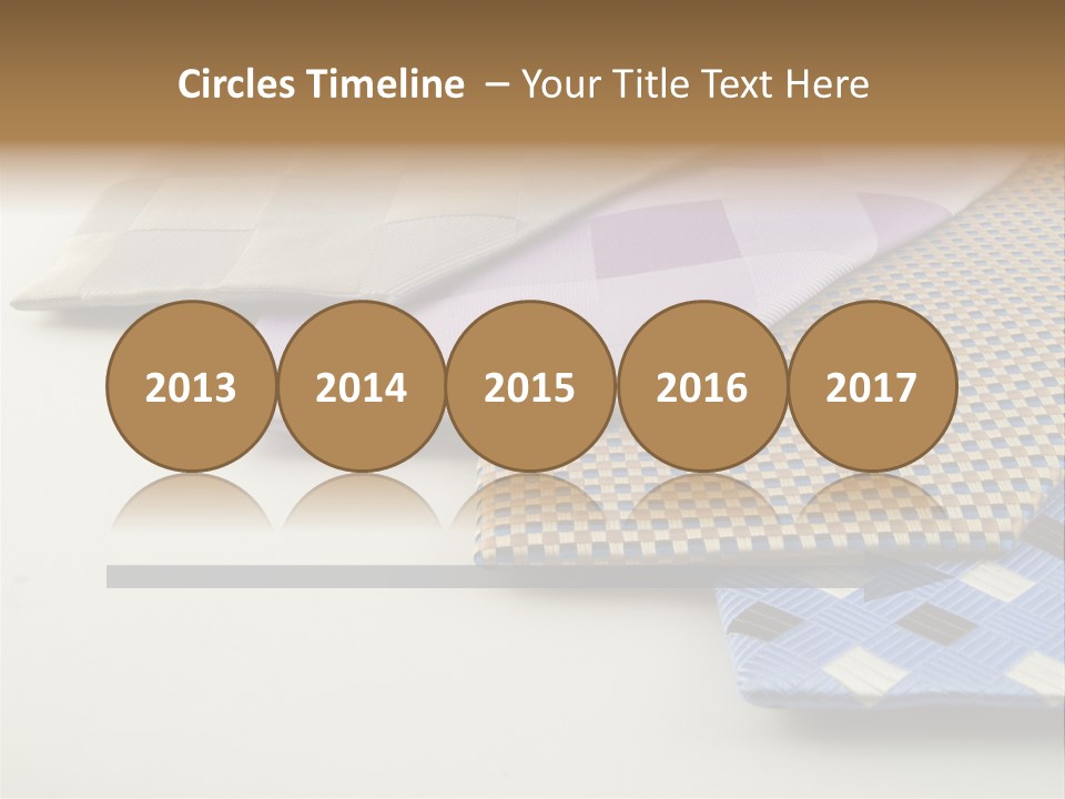 Close Up Neck Ties Showing Silk Pattern On Rich Cloth PowerPoint Template