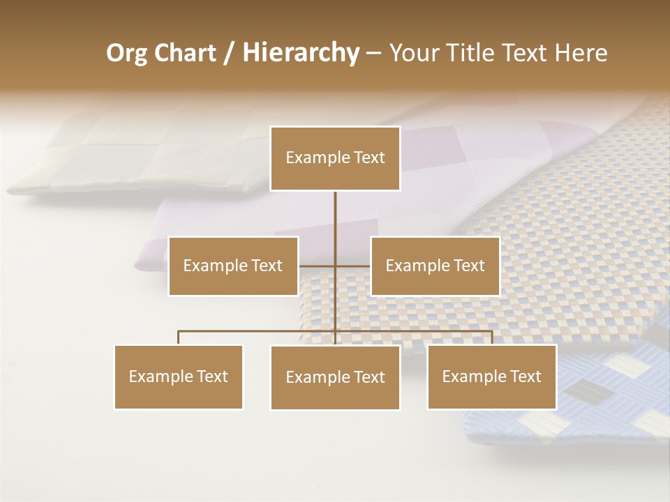 Close Up Neck Ties Showing Silk Pattern On Rich Cloth PowerPoint Template