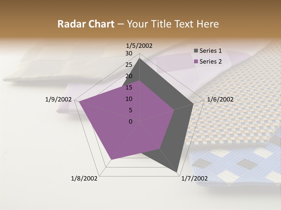 Close Up Neck Ties Showing Silk Pattern On Rich Cloth PowerPoint Template