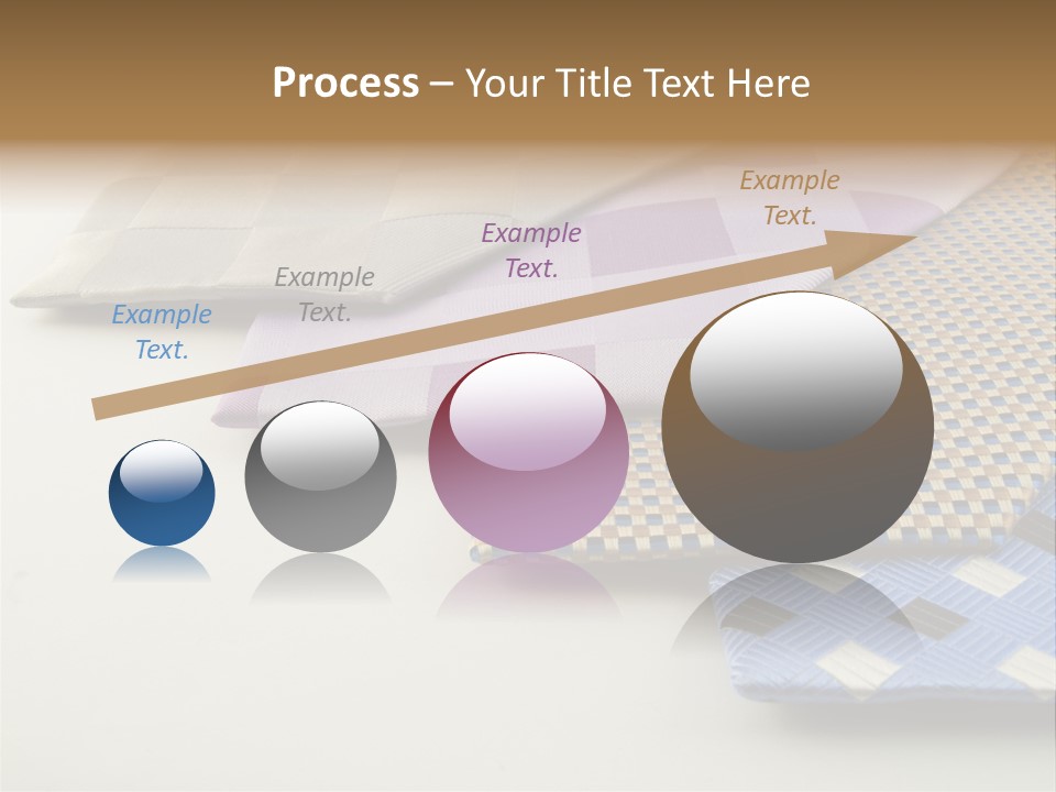 Close Up Neck Ties Showing Silk Pattern On Rich Cloth PowerPoint Template