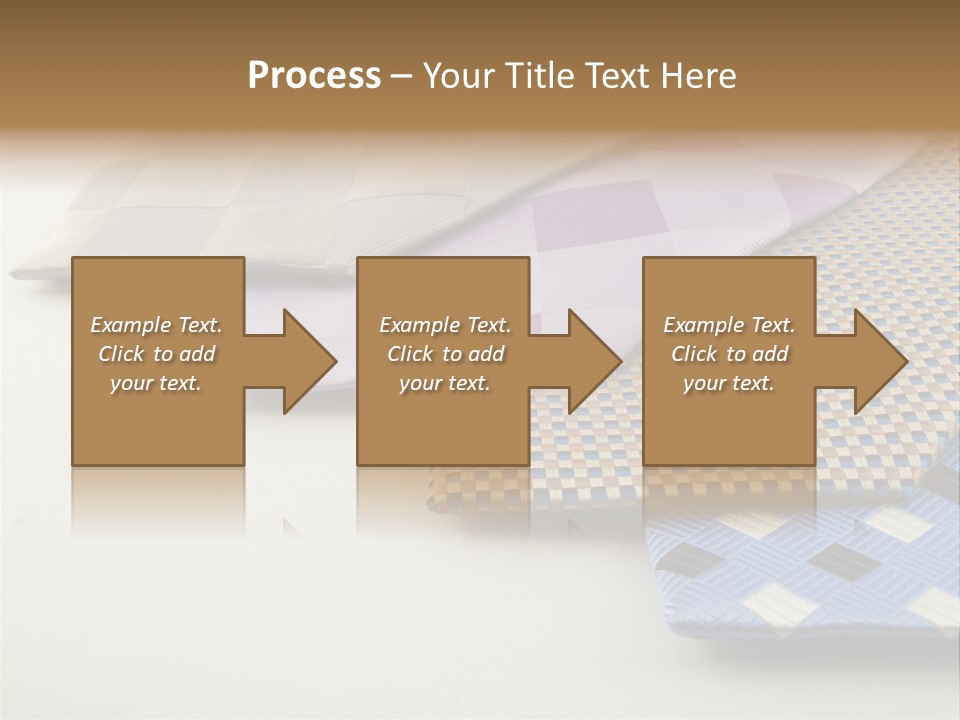 Close Up Neck Ties Showing Silk Pattern On Rich Cloth PowerPoint Template