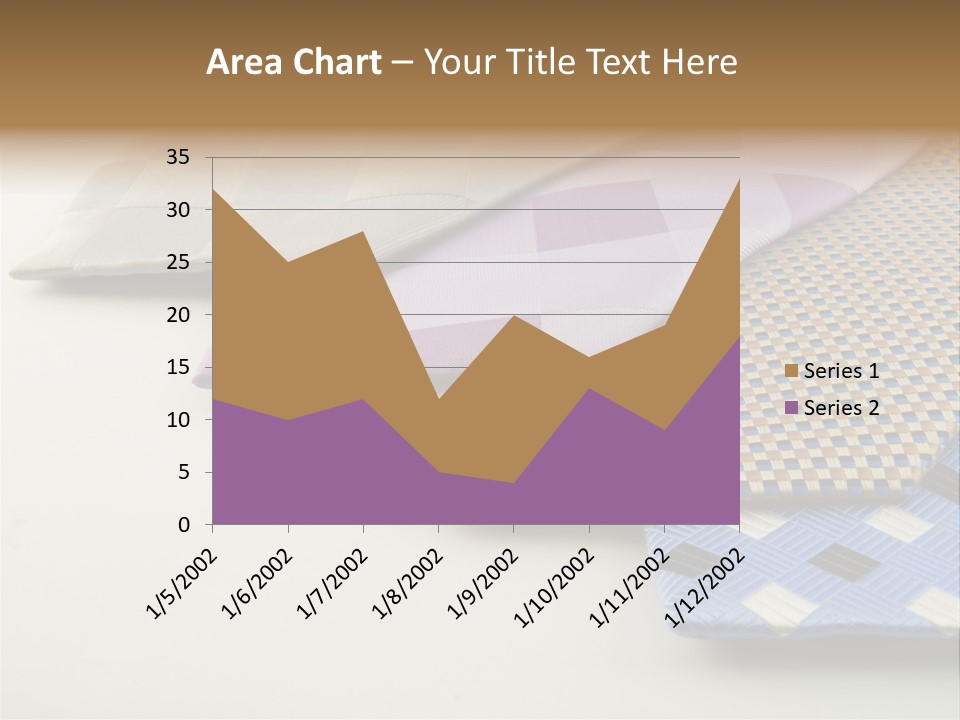Close Up Neck Ties Showing Silk Pattern On Rich Cloth PowerPoint Template