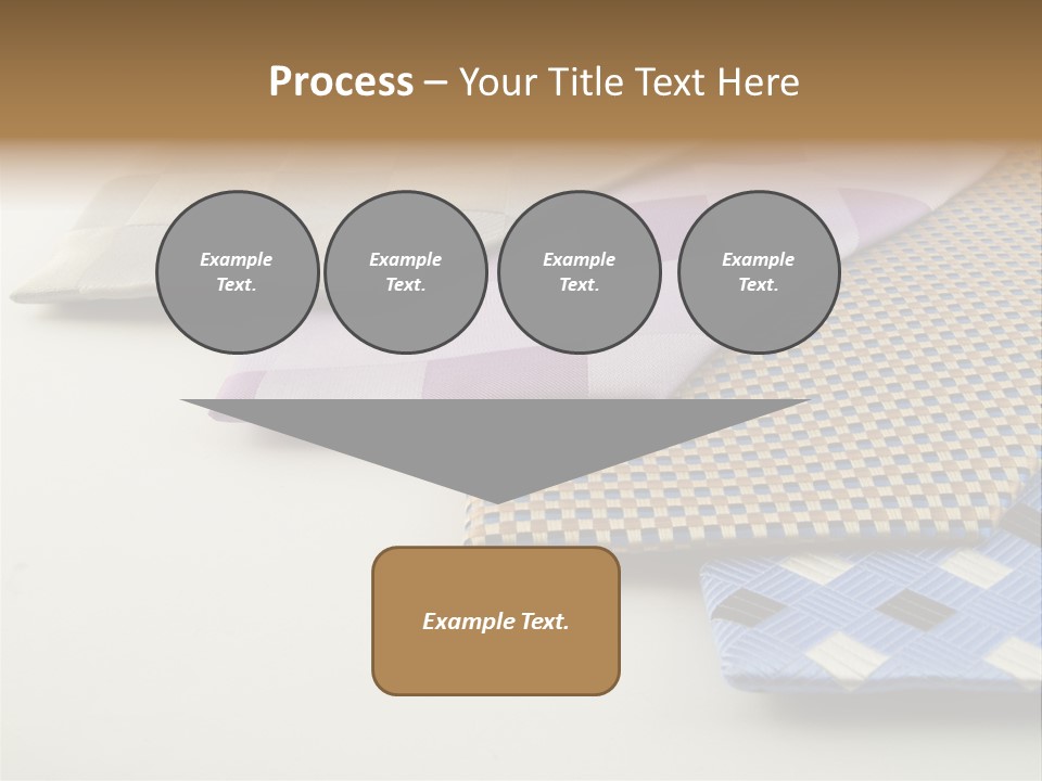 Close Up Neck Ties Showing Silk Pattern On Rich Cloth PowerPoint Template