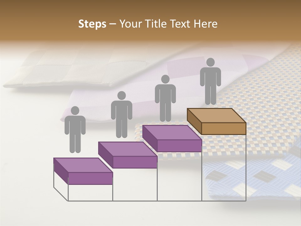 Close Up Neck Ties Showing Silk Pattern On Rich Cloth PowerPoint Template