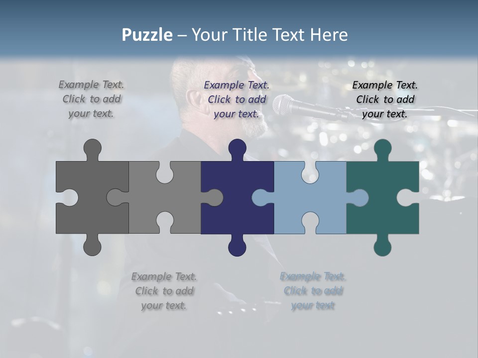 Flushing, Ny - July 16: Singer Billy Joel Performs At Shea Stadium On July 16, 2008 In Flushing, New York. PowerPoint Template