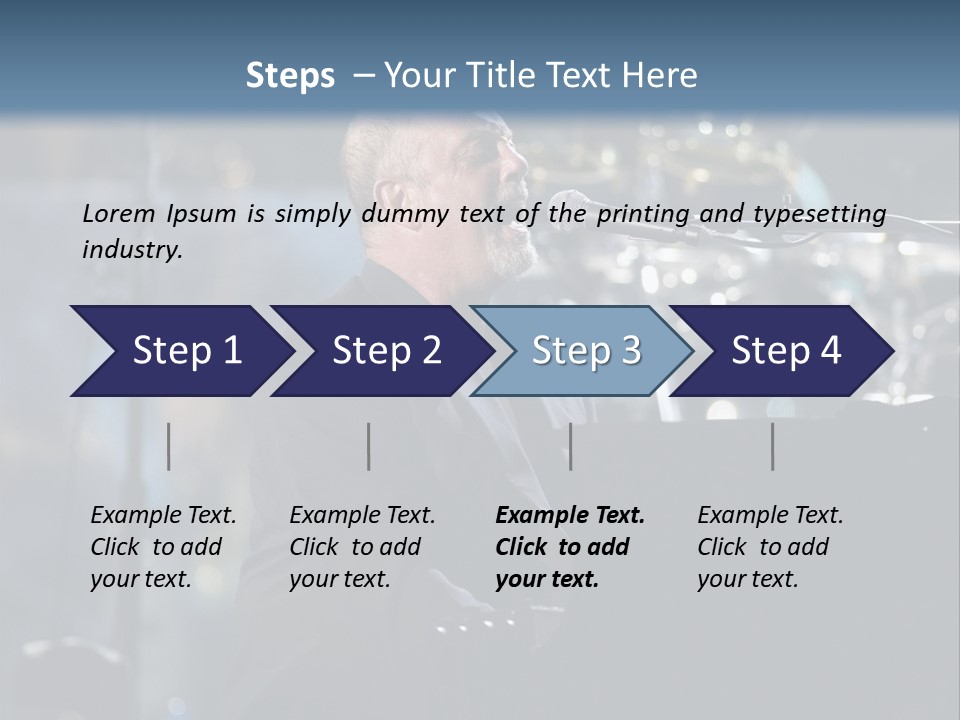 Flushing, Ny - July 16: Singer Billy Joel Performs At Shea Stadium On July 16, 2008 In Flushing, New York. PowerPoint Template