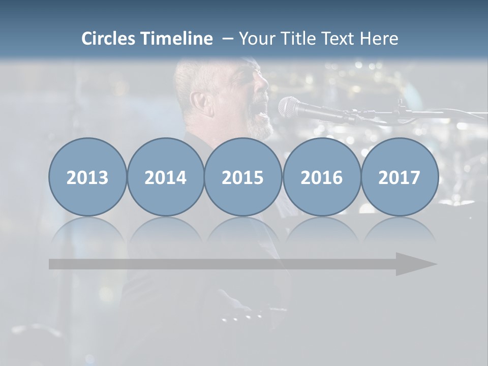 Flushing, Ny - July 16: Singer Billy Joel Performs At Shea Stadium On July 16, 2008 In Flushing, New York. PowerPoint Template