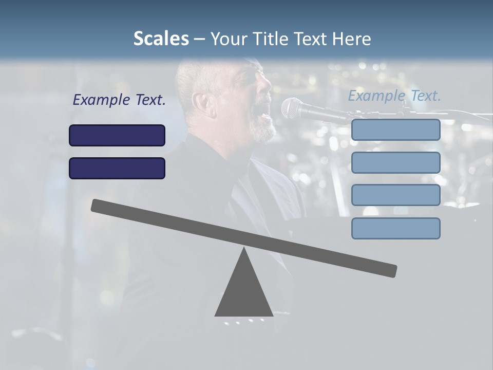 Flushing, Ny - July 16: Singer Billy Joel Performs At Shea Stadium On July 16, 2008 In Flushing, New York. PowerPoint Template