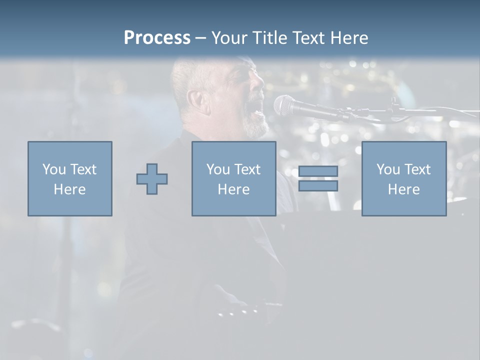 Flushing, Ny - July 16: Singer Billy Joel Performs At Shea Stadium On July 16, 2008 In Flushing, New York. PowerPoint Template
