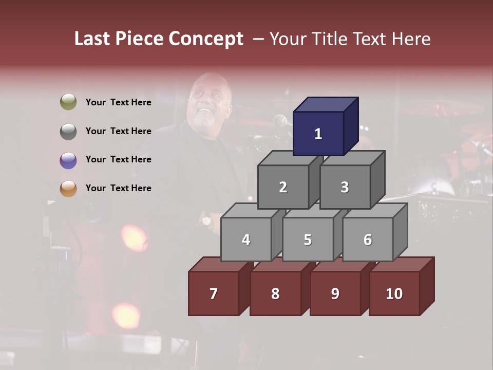 Flushing, Ny - July 16: Singer Billy Joel Performs At Shea Stadium On July 16, 2008 In Flushing, New York. PowerPoint Template
