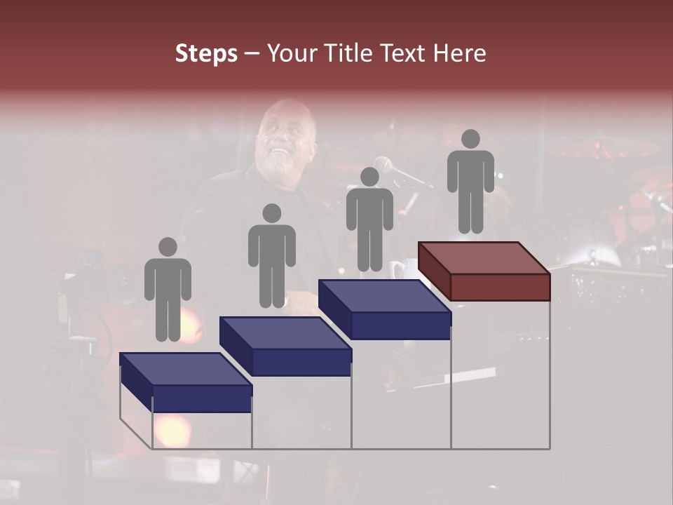 Flushing, Ny - July 16: Singer Billy Joel Performs At Shea Stadium On July 16, 2008 In Flushing, New York. PowerPoint Template