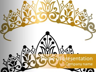 Tiara Vector Illustration Stock Vector Illustration: PowerPoint Template