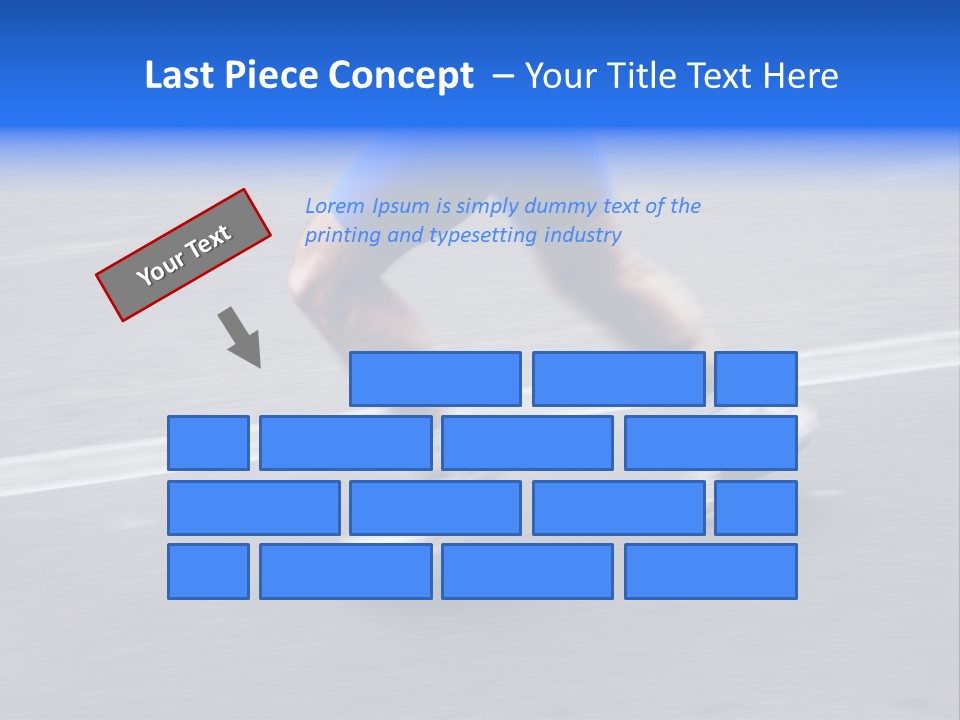 Detail Of The Legs Of A Marathon Runner With Slight Panning Effect PowerPoint Template