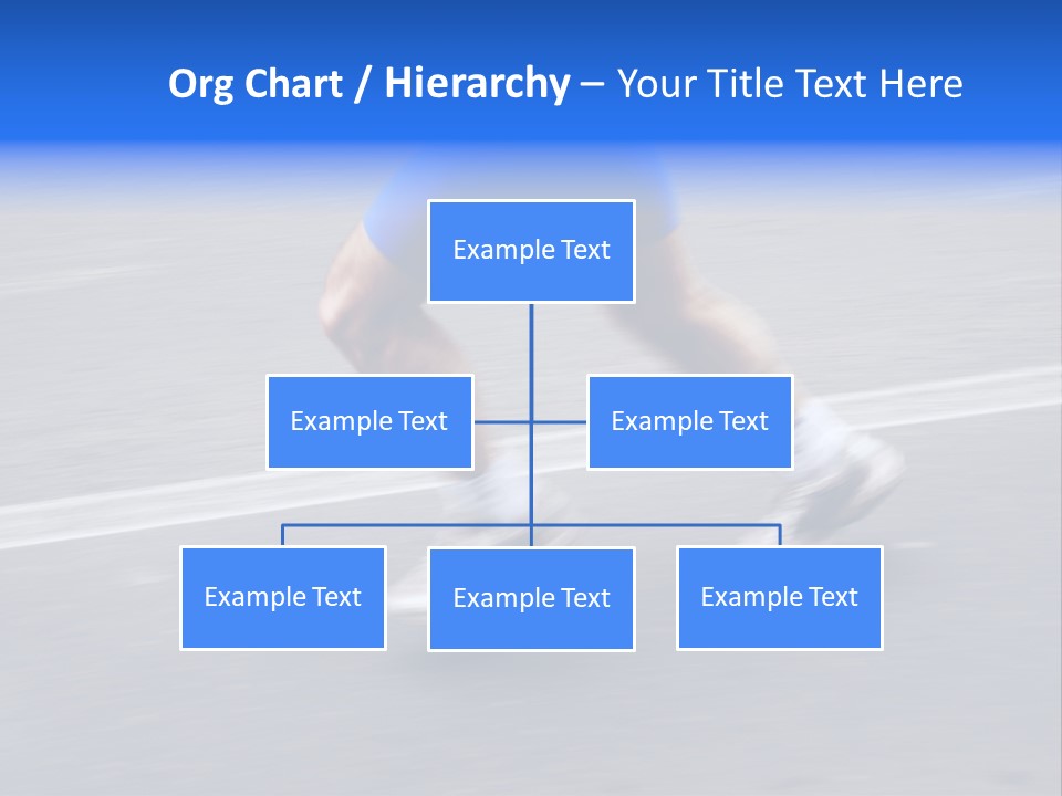 Detail Of The Legs Of A Marathon Runner With Slight Panning Effect PowerPoint Template