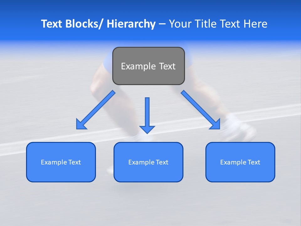 Detail Of The Legs Of A Marathon Runner With Slight Panning Effect PowerPoint Template
