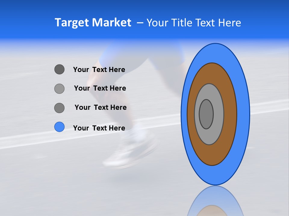 Detail Of The Legs Of A Marathon Runner With Slight Panning Effect PowerPoint Template
