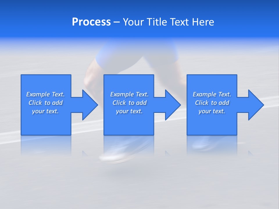 Detail Of The Legs Of A Marathon Runner With Slight Panning Effect PowerPoint Template