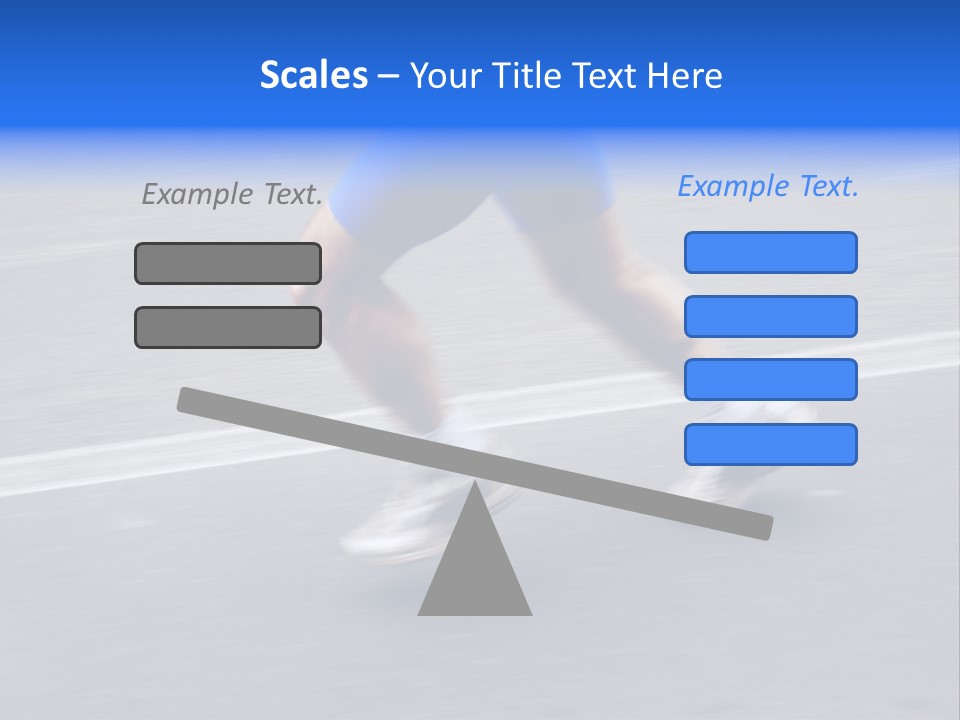 Detail Of The Legs Of A Marathon Runner With Slight Panning Effect PowerPoint Template