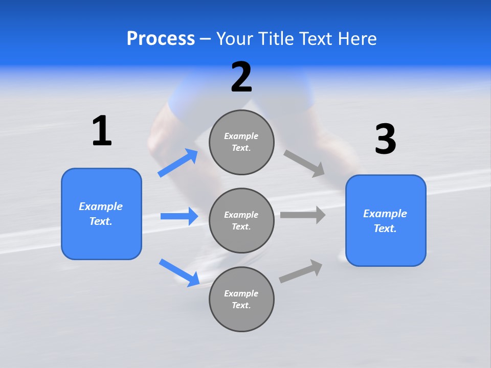 Detail Of The Legs Of A Marathon Runner With Slight Panning Effect PowerPoint Template