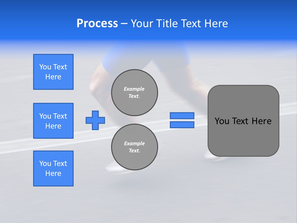 Detail Of The Legs Of A Marathon Runner With Slight Panning Effect PowerPoint Template