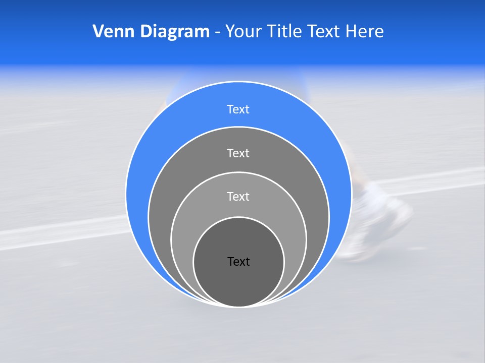 Detail Of The Legs Of A Marathon Runner With Slight Panning Effect PowerPoint Template