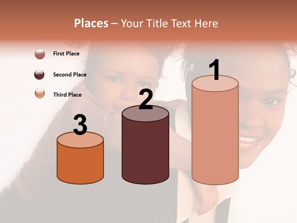 Working Family - Mother And Daughter Team, Full Profile PowerPoint Template