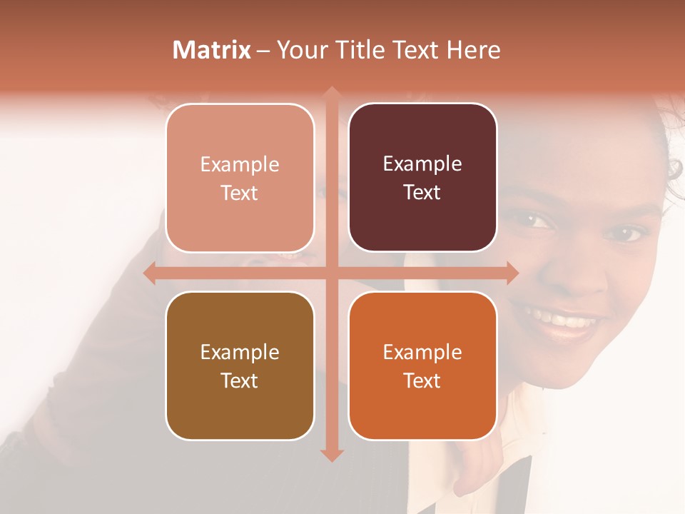 Working Family - Mother And Daughter Team, Full Profile PowerPoint Template