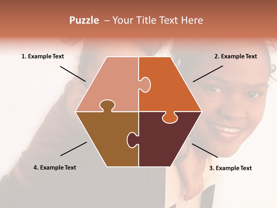 Working Family - Mother And Daughter Team, Full Profile PowerPoint Template