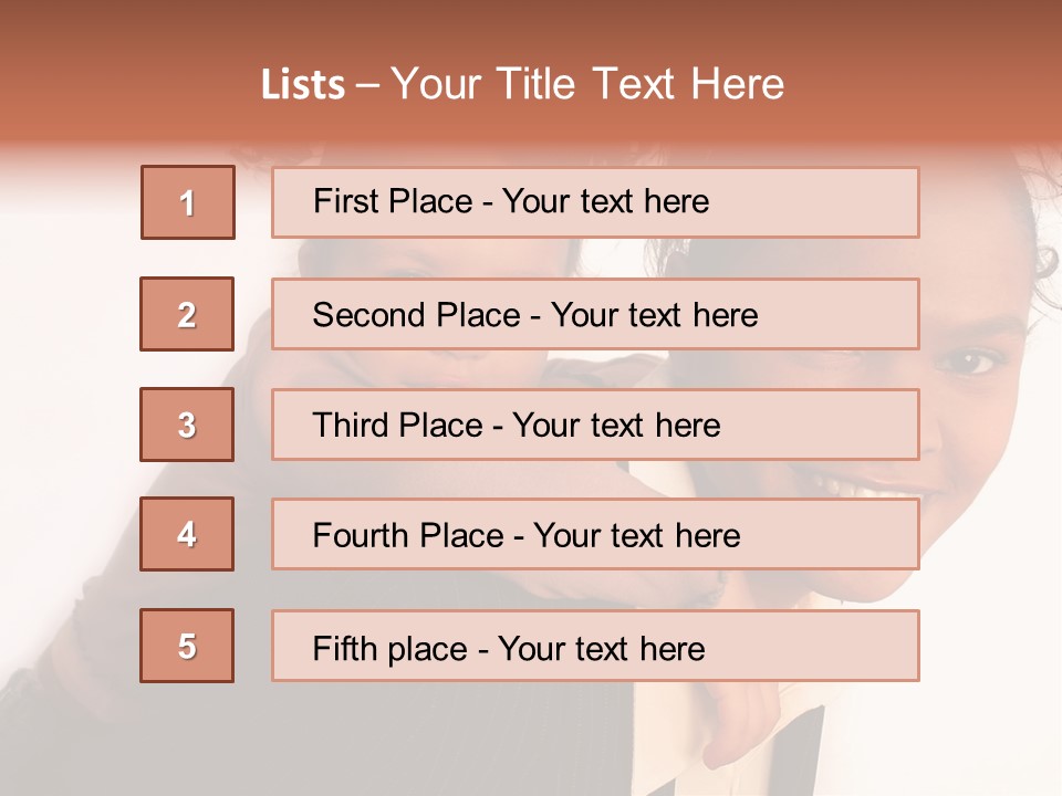 Working Family - Mother And Daughter Team, Full Profile PowerPoint Template