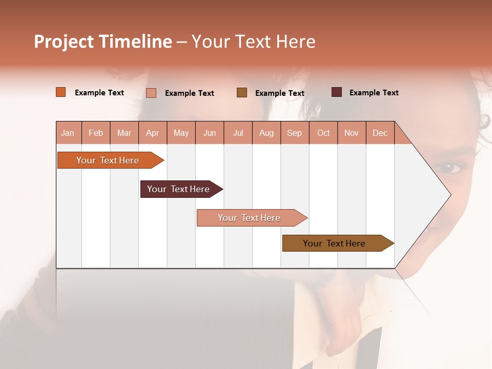Working Family - Mother And Daughter Team, Full Profile PowerPoint Template