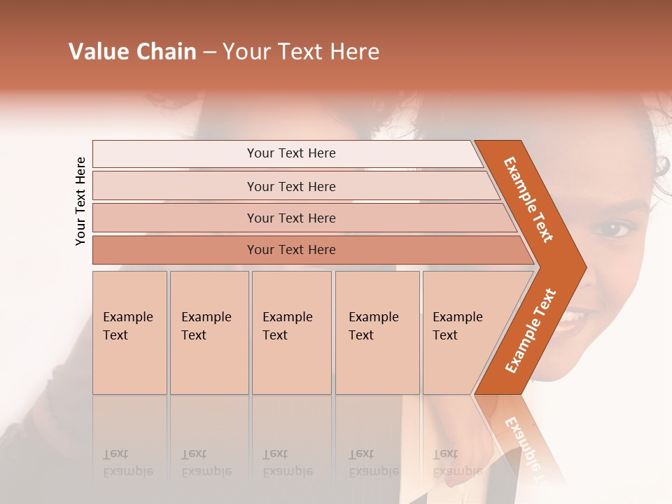 Working Family - Mother And Daughter Team, Full Profile PowerPoint Template