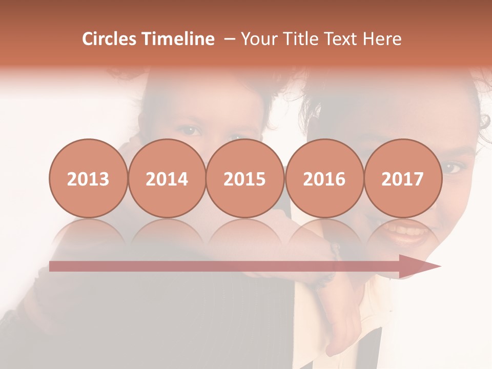 Working Family - Mother And Daughter Team, Full Profile PowerPoint Template