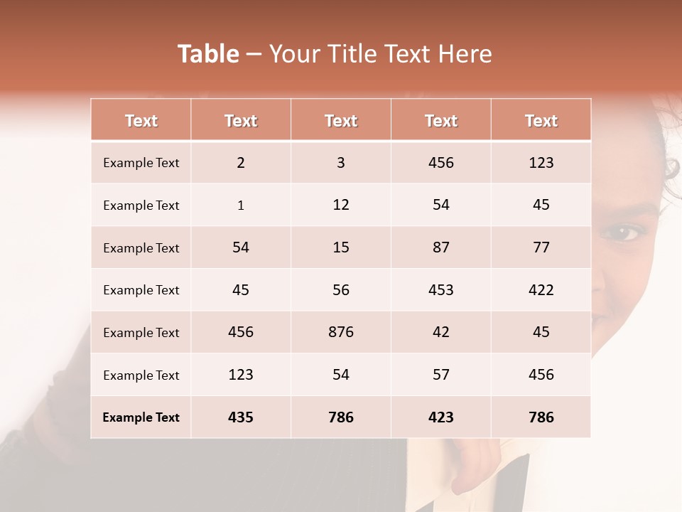 Working Family - Mother And Daughter Team, Full Profile PowerPoint Template