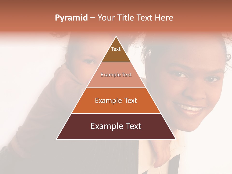 Working Family - Mother And Daughter Team, Full Profile PowerPoint Template