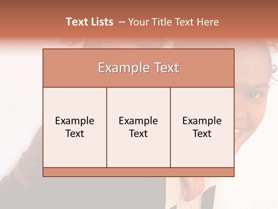 Working Family - Mother And Daughter Team, Full Profile PowerPoint Template