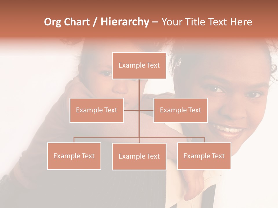 Working Family - Mother And Daughter Team, Full Profile PowerPoint Template